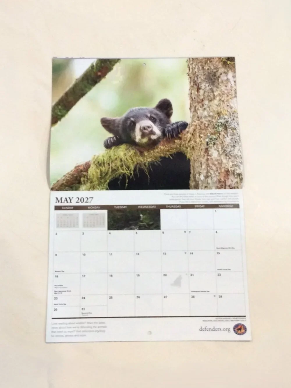 Defenders of Wildlife 2026-2027 Eighteen-Month Calendar